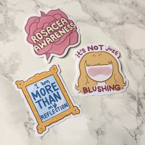 Rosacea Awareness Stickers - Bundle Pack