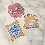 Rosacea Awareness Stickers - Bundle Pack
