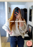 'I Am Resilient' Mirror Sticker